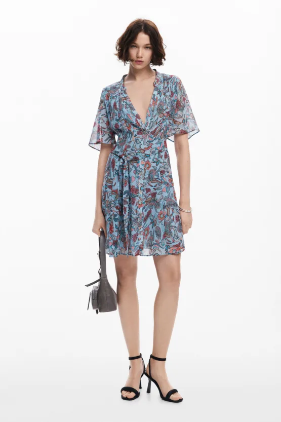 Floral print midi dress