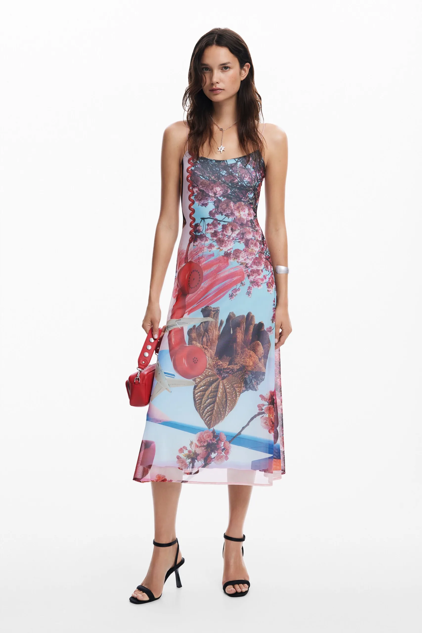 Printed midi dress M. Christian Lacroix