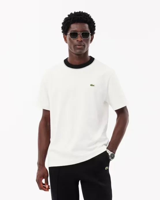 Playera de algodón pesado de fabricación francesa Lacoste