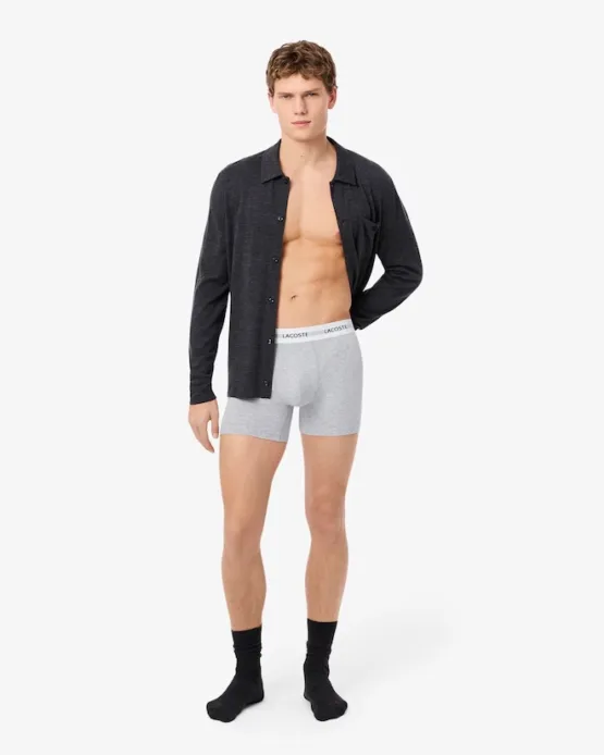 Pack de 3 calzoncillos bóxer de algodón elástico para hombre