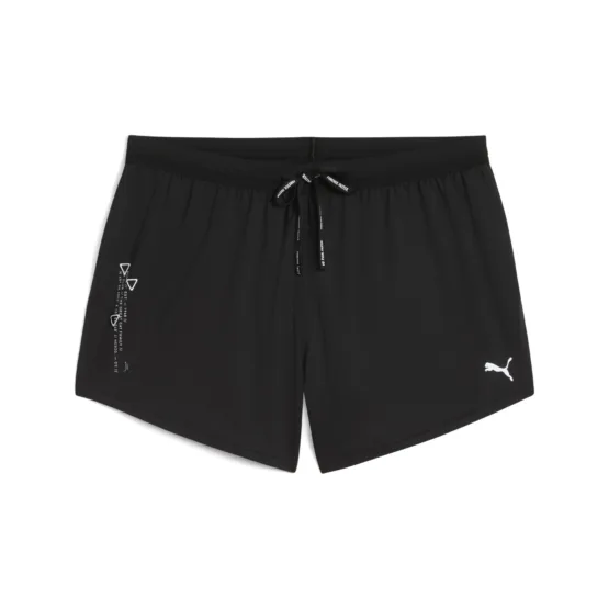 Pantalones cortos con abertura de 3" para mujer RUN en Talla Mediano en Negro | PUMA