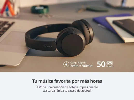Sony Audífonos inalámbricos on-Ear WH-CH520 hasta 50 Horas de duración de batería, Negro (Versión Nacional) - Imagen 2