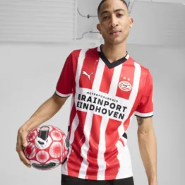 Jersey PUMA para Hombre Local Psv Eindhoven 24/25 en Talle 2XL For All Time Red/PUMA White
