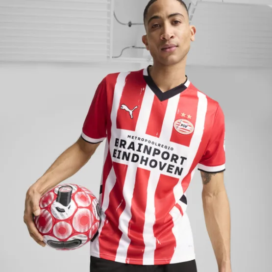 Jersey PUMA para Hombre Local Psv Eindhoven 24/25 en Talle 2XL For All Time Red/PUMA White