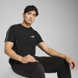 Playera PUMA Essentials para Hombre en Talle Mediana Negro
