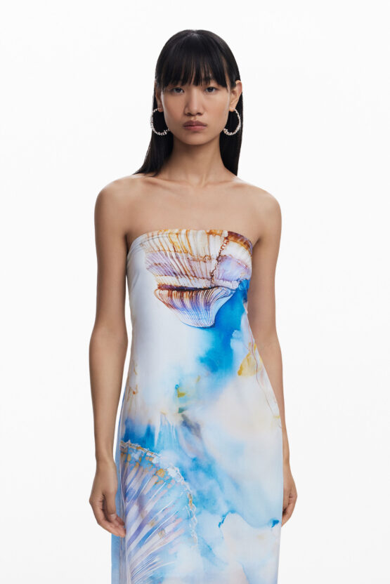 Bardot dress with shells - Imagen 2