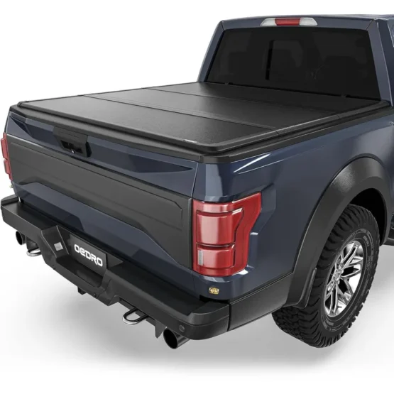 OEDRO FRP Hard Tri-fold Tonneau Cover Fold Truck Bed Covers Fits for Ford F150 2015-2025 with 5.5 Feet Bed