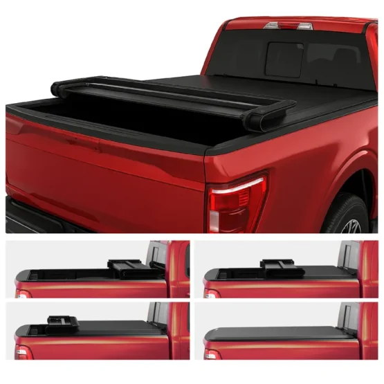 Quad-Fold Tonneau Bed Cover 5.5ft for 2015-2025 Ford F150  Waterproof, Durable, Easy Installation - Imagen 5