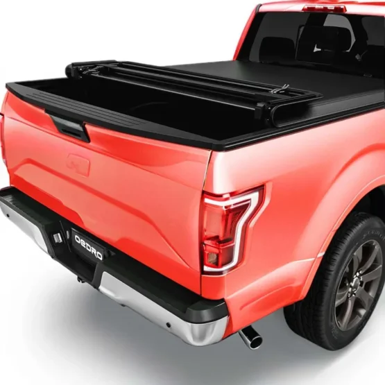 Quad-Fold Tonneau Bed Cover 5.5ft for 2015-2025 Ford F150  Waterproof, Durable, Easy Installation