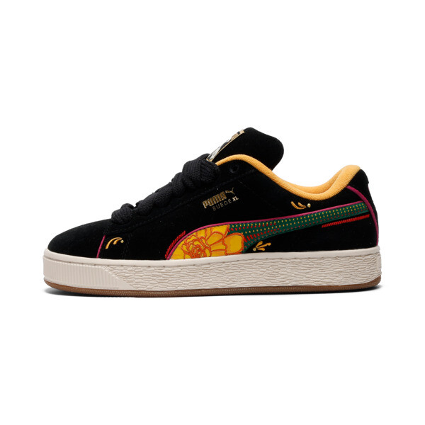 Tenis PUMA Suede XL La Catrina en Talle 27.5 Negro/yellow Sizzle/rosatastic