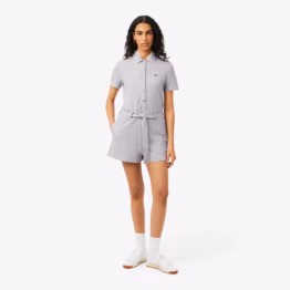 Romper Lacoste Tipo Polo Gris para Mujer | Petit Piqué