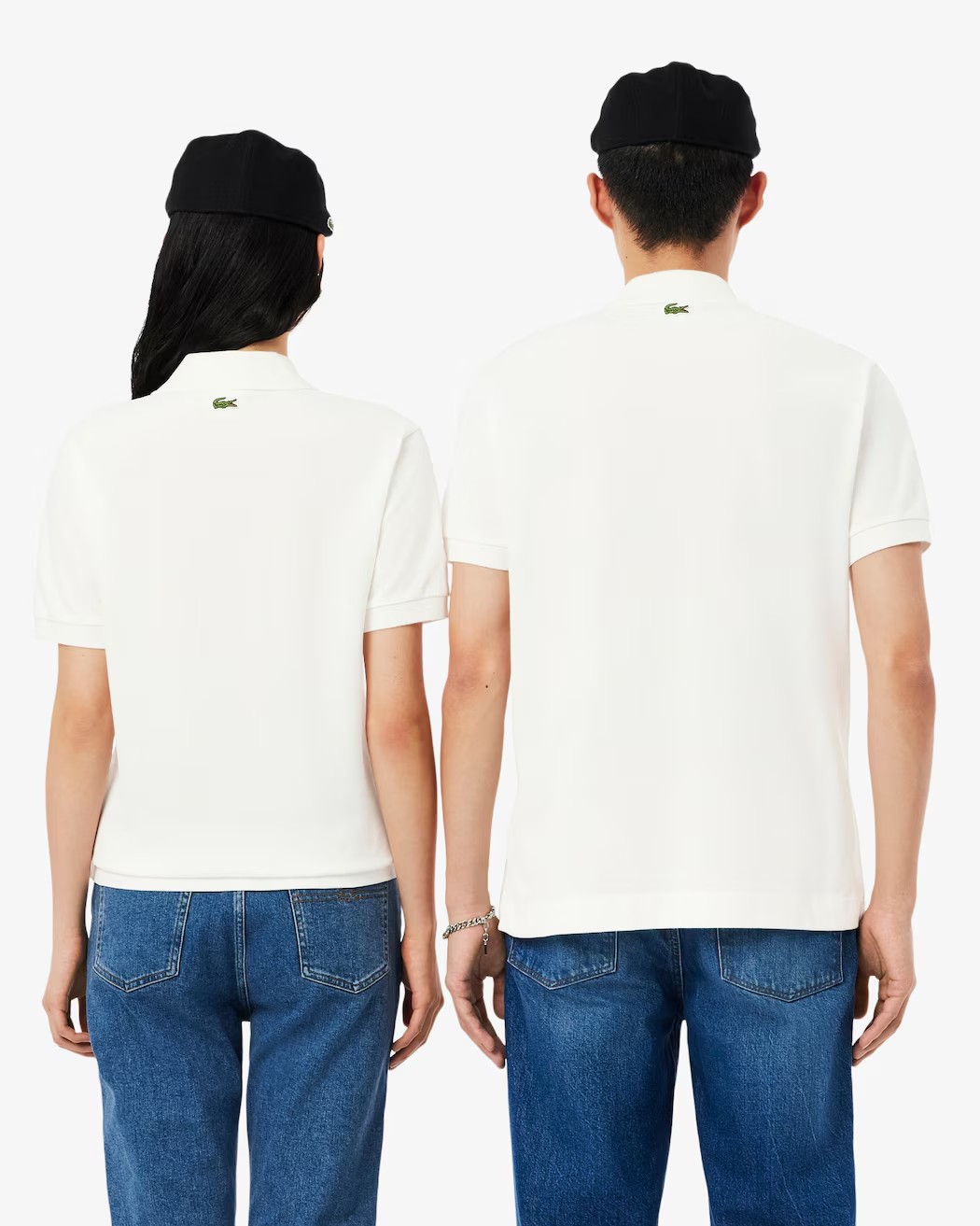 Polo Lacoste Classic Fit Grabado Blanco Unisex - Imagen 3