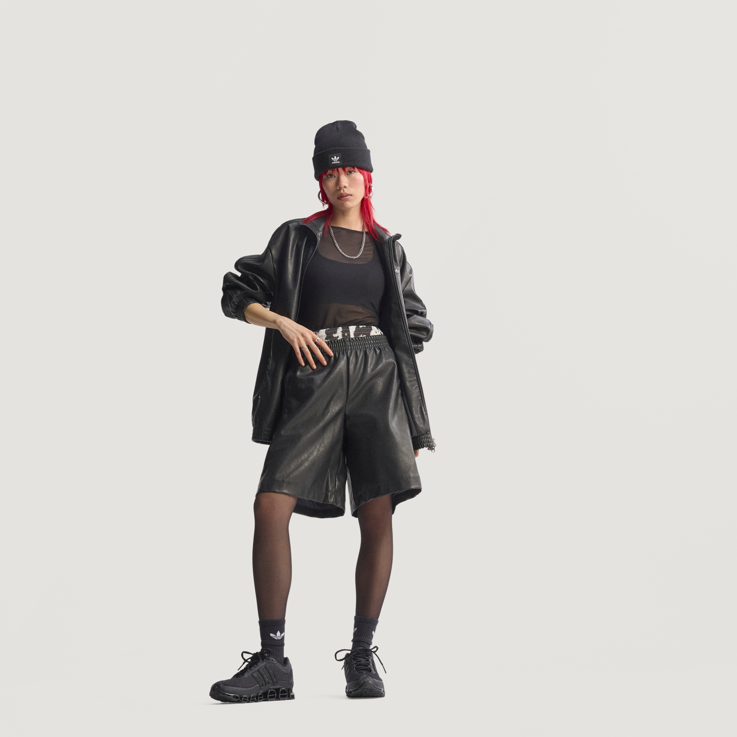 Jorts Adidas Firebird | Piel Sintetica Negros - Imagen 3