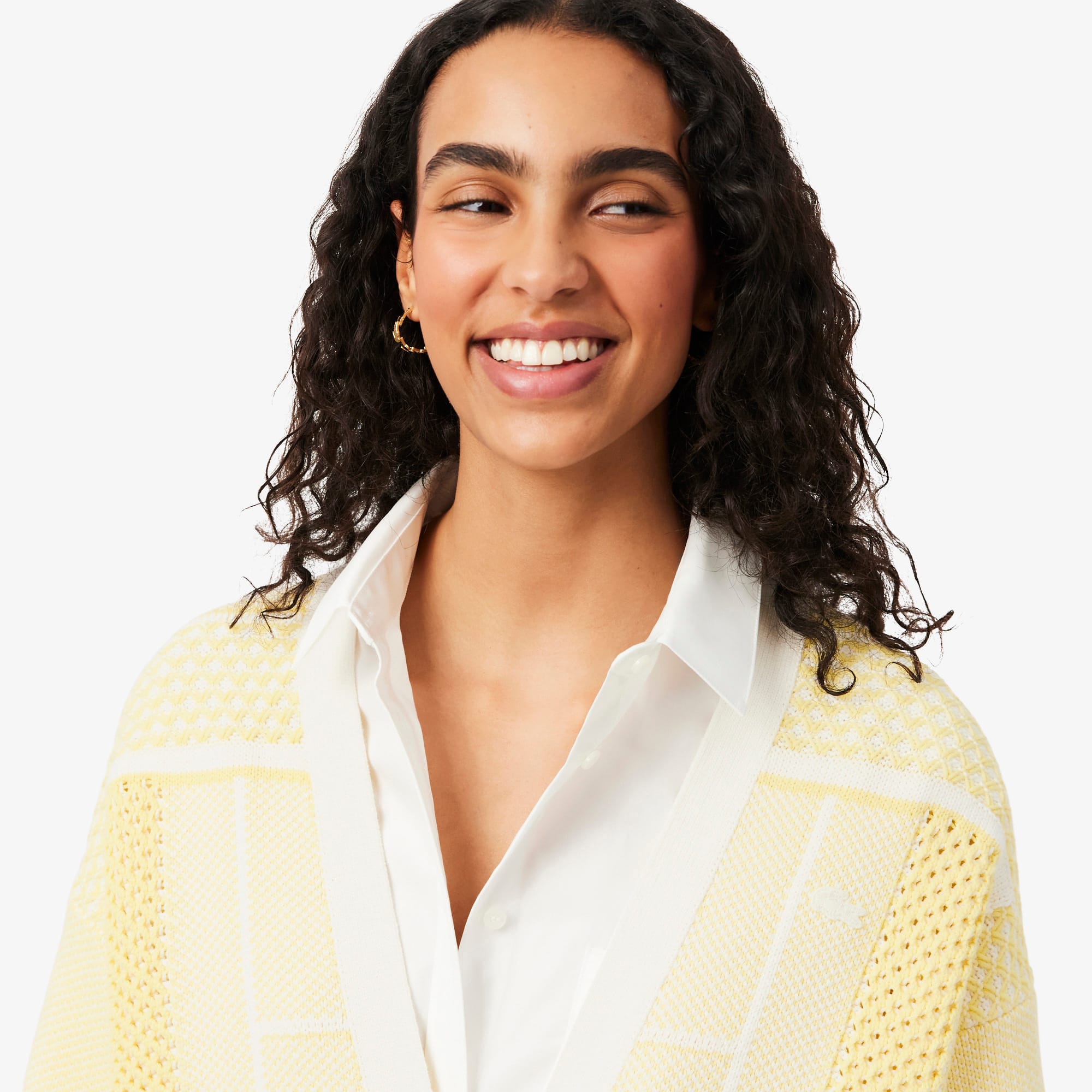 Cardigan Lacoste Tennis Court | Largo Mujer - Imagen 3