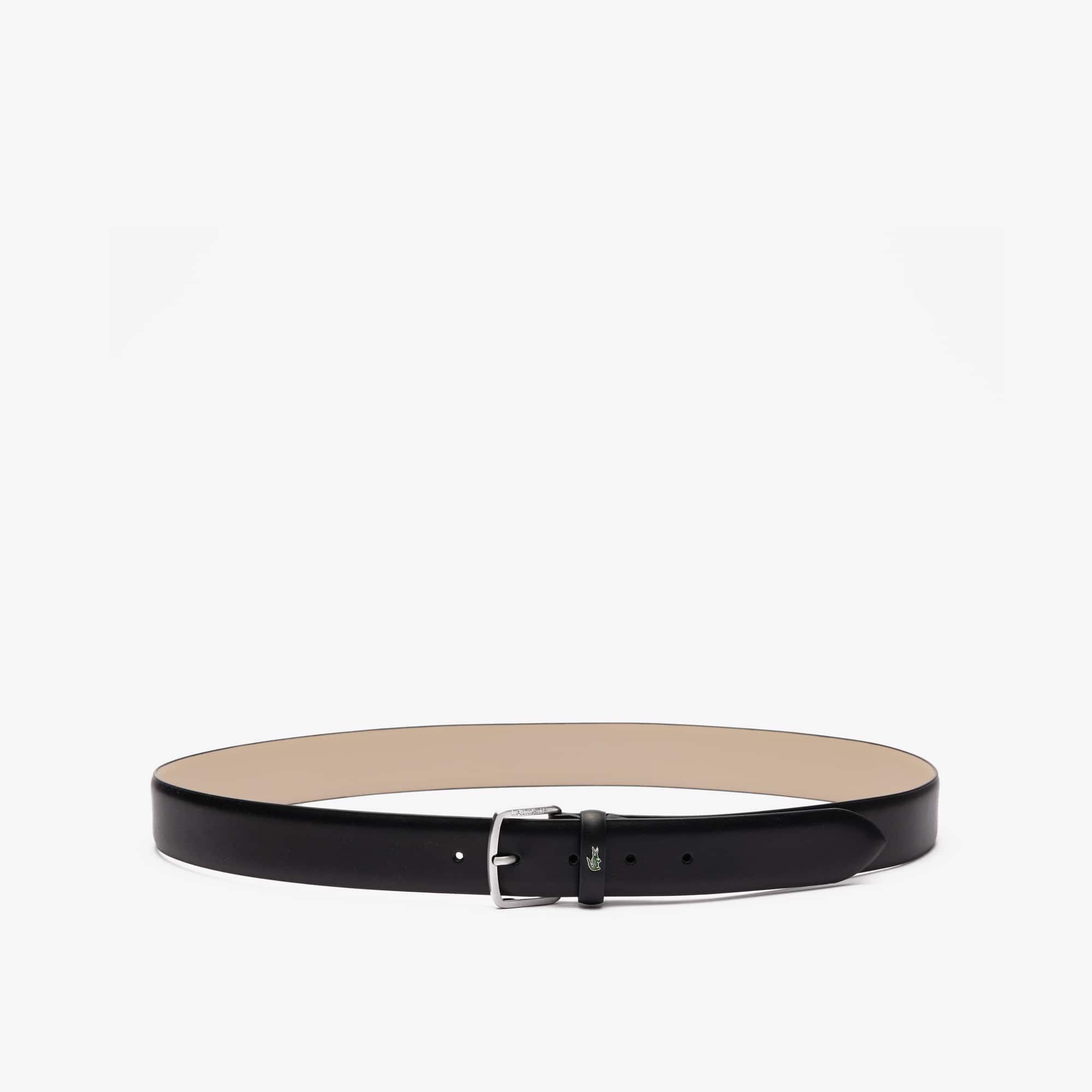 Cinturon Lacoste piel lisa negro | Hombre - Imagen 3