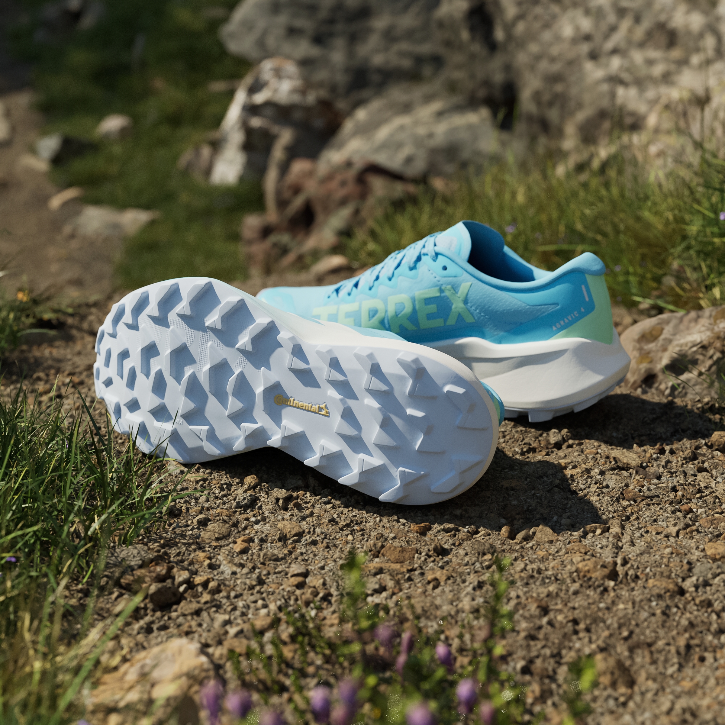 Terrex Agravic 4 azul | Tenis Trail Running Mujer - Imagen 3